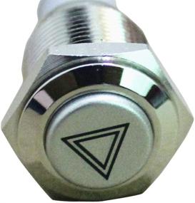 img 3 attached to ESUPPORT 12V Car Red LED Emergency Hazard Warning Push Button Metal Switch: Reliable Safety and Style for Your Vehicle