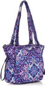 img 3 attached to 👜 Vera Bradley Mini Glenna Cotton Crossbody Satchel Purse