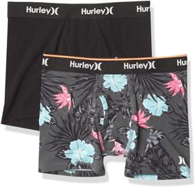 img 3 attached to 🩲 Hurley Classic Briefs 2 Pack Floral: Премиум трусы для мальчиков - неотъемлемый элемент нижнего белья