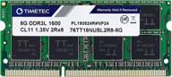 🔒 timetec 8gb ddr3l / ddr3 1600mhz (ddr3l-1600) pc3l-12800 / pc3-12800 laptop notebook ram module upgrade - non-ecc unbuffered 1.35v/1.5v cl11 2rx8 dual rank 204 pin sodimm computer memory логотип