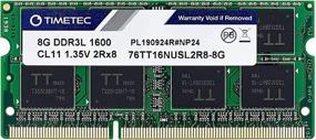 img 4 attached to 🔒 Timetec 8GB DDR3L / DDR3 1600MHz (DDR3L-1600) PC3L-12800 / PC3-12800 Laptop Notebook RAM Module Upgrade - Non-ECC Unbuffered 1.35V/1.5V CL11 2Rx8 Dual Rank 204 Pin SODIMM Computer Memory