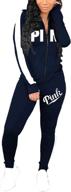 womens sweatsuits pullover tracksuits pockets sports & fitness in team sports logo