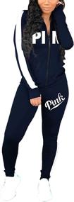 img 4 attached to Womens Sweatsuits Pullover Tracksuits Pockets Sports & Fitness in Team Sports