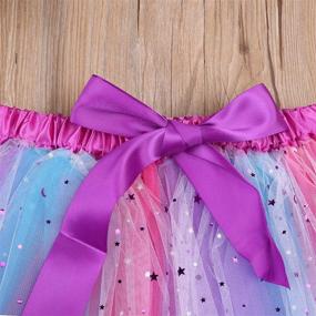 img 2 attached to 👸 Princess Birthday Girls' Clothing with Little Tulle Layers and Skirts & Skorts