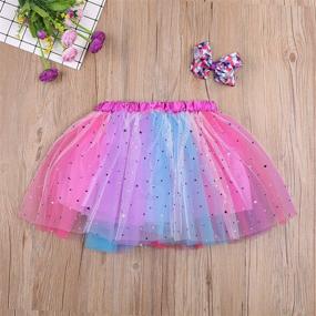 img 3 attached to 👸 Princess Birthday Girls' Clothing with Little Tulle Layers and Skirts & Skorts