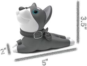 img 2 attached to DomeStar Husky Door Stop - Милый замок для двери в виде собаки, декоративная затычка для двери с животными для улучшения защиты дома и офиса