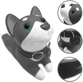 img 3 attached to DomeStar Husky Door Stop - Милый замок для двери в виде собаки, декоративная затычка для двери с животными для улучшения защиты дома и офиса