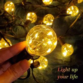 img 3 attached to 🌼 Waterproof Outdoor Garden Light String 30.67ft - 25+2 G40 Light Bulbs - Decorative String Lights for Deck, Backyard, Wedding, Bar, Christmas Party - Warm White