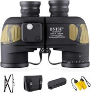 🔭 waterproof marine binoculars with rangefinder and compass - 10x50 bak4 prism fmc lens binoculars for hunting, birdwatching, boating, and more logo