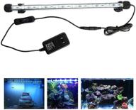 enhance your aquatic world with our 15-inch led aquarium light - submersible white crystal glass lights for vibrant underwater illumination! logo