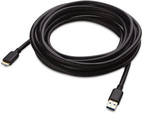 img 3 attached to 🔌 Black 15 ft Long Micro USB 3.0 Cable by Cable Matters (USB to USB Micro B Cable)