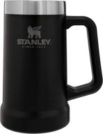 🍺 stanley adventure big grip beer stein: 24oz stainless steel mug with double wall vacuum insulation logo