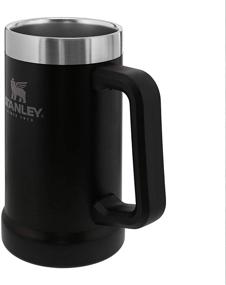 img 1 attached to 🍺 Stanley Adventure Big Grip Beer Stein: 24oz Stainless Steel Mug with Double Wall Vacuum Insulation