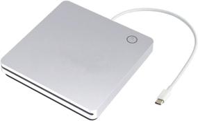 img 4 attached to 💿 BDYING External CD DVD Drive, USB C Portable USB 3.0 Type-C Smart Touch Button Slot-in CD DVD Burner Player Writer for Desktop Laptop/Mac/MacBook Pro/Air/Windows XP/7/8/10 Mac OS (Silver)