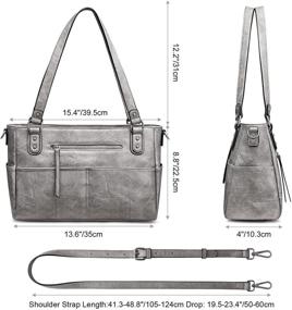img 2 attached to S ZONE Shoulder Crossbody Handbag: Stylish 👜 Women's Handbags & Versatile Wallets with Multiple Pockets