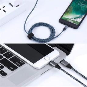 img 3 attached to 2 Pack 6Ft Nylon Braided MFi Certified USB C to Lightning Cable - Compatible with iPhone 13/12/12Pro/12ProMax/11/11Pro/11Pro MAX/XS/XS MAX/XR/X/8/8Plus/7/7Plus and More - iPhone Charger Cable
