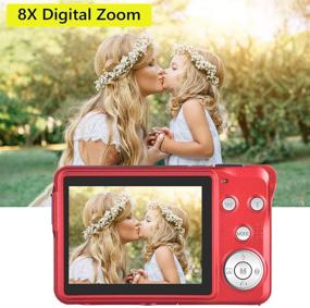 img 1 attached to 📷 Компактная цифровая камера 30МП с 8-кратным увеличением и картой памяти SD 32ГБ - Идеально подходит для детей, студентов и фотографических энтузиастов.
