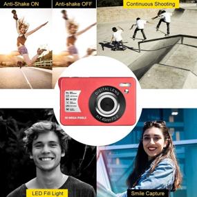 img 2 attached to 📷 Compact 30MP Digital Camera with 8X Zoom & 32GB SD Card - Perfect for Kids, Students, and Photography Enthusiasts