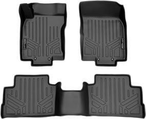 img 4 attached to 🏆 Custom Fit Floor Mats 2 Row Liner Set in Black for Nissan Rogue Sport 2017-2021 by SMARTLINER