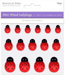 img 2 attached to Forever Time Ladybugs Hand Painted Self Adhesive