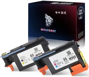 img 4 attached to 🖨 Wolfgray 2 Pack HP88 Printhead C9381A C9382A for HP Officejet Pro K5400 L7480 L7500 Series Printers