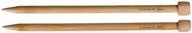 🍀 clover takumi 9-inch single point knitting needle, size 10.5 - high-quality craft tool for precision knitting logo