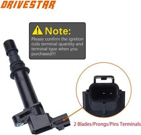 img 1 attached to DRIVESTAR UF270 Катушка зажигания для Dodge Durango, Dakota, Ram 1500, Jeep Grand Cherokee, Commander, Raider, Nitro, Liberty (4.7L, 3.7L)