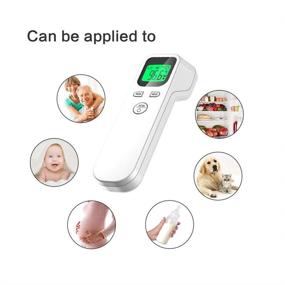 img 1 attached to 🌡️ ULBRE No Touch Digital Infrared Thermometer for Adults and Kids: Accurate Instant Reading, Fever Alarm, 20sets Memory