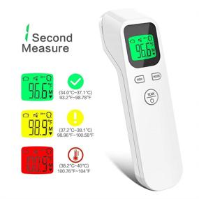 img 3 attached to 🌡️ ULBRE No Touch Digital Infrared Thermometer for Adults and Kids: Accurate Instant Reading, Fever Alarm, 20sets Memory