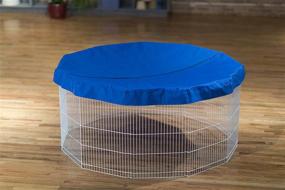 img 1 attached to 🔵 Синий коврик/чехол для игровой панели Prevue Pet Products 11-Panel Play Pen - SPV40098