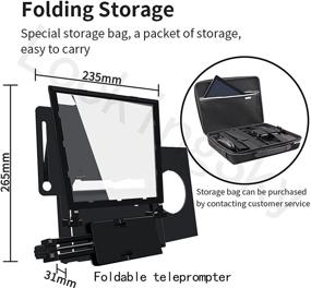 img 3 attached to KEAYISOFINE Teleprompter Smartphone Foldable Prompter