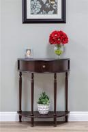 frenchi home furnishing end table/side table: sleek espresso finish for stylish interiors logo