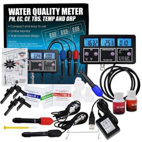 img 1 attached to 🔋 Rechargeable BNC Electrode Multi-Parameter Water Quality Tester for Online Monitoring of PH/ORP/EC/CF/TDS PPM/Temperature in Aquariums