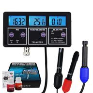 🔋 rechargeable bnc electrode multi-parameter water quality tester for online monitoring of ph/orp/ec/cf/tds ppm/temperature in aquariums logo