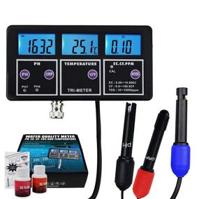 img 4 attached to 🔋 Rechargeable BNC Electrode Multi-Parameter Water Quality Tester for Online Monitoring of PH/ORP/EC/CF/TDS PPM/Temperature in Aquariums
