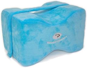 img 4 attached to Orthopedic Wedge Contour Knee Pillow with Strap for Side Sleepers - Relief for Leg Pain, Sciatica, Back Problems, Pregnancy, Hip and Joint Issues - Wonder Comfort