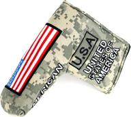 🏌️ cnc golf heavy duty usa military putter cover: magnetic headcover for scotty cameron taylormade odyssey blade - top-notch protection and style логотип