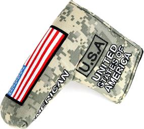 img 4 attached to 🏌️ CNC GOLF Heavy Duty USA Military Putter Cover: Magnetic Headcover for Scotty Cameron Taylormade Odyssey Blade - Top-notch Protection and Style