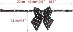 img 2 attached to 🐶 Segarty Dog Neck Bow Ties: Assorted Patterns for Medium to Large Dogs – Adjustable Collar Bowtie for Costumes, Grooming, Photography, Christmas Festival Party – Unique Pet Style Gift