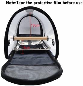 img 1 attached to 🐦 Zanesun Bird Carrier - Portable and Breathable Parrot Travel Bag, Lightweight Transparent Cage for Pets Birds on-the-go