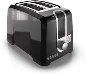 img 4 attached to 🍞 Черный тостер BLACK+DECKER с квадратными экстра-широкими слотами на 2 тоста (Модель: T2569B)