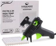 🔥 surebonder mini size 10w high temperature glue gun kit with 25 glue sticks - efficient crafting tool for detailed projects logo