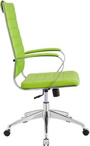 img 2 attached to 🌟 Modway Jive Ribbed High Back Tall Executive Swivel Office Chair: Sleek & Stylish in Bold Bright Green!