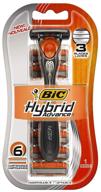 🪒 bic hybrid advance 3 men's disposable/system shaver, 6-count (pack of 3) – enhanced seo logo