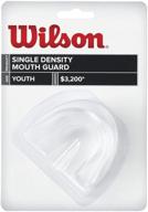 maximize protection: wilson single density mouthguard without strap logo