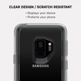 img 1 attached to 📱 Protective Clear Case: OtterBox SYMMETRY CLEAR SERIES for Samsung Galaxy S9 - ALOHA OMBRE - Silver Flake/Clear Design