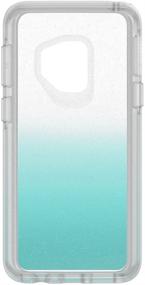 img 2 attached to 📱 Protective Clear Case: OtterBox SYMMETRY CLEAR SERIES for Samsung Galaxy S9 - ALOHA OMBRE - Silver Flake/Clear Design