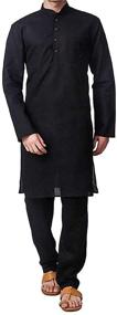 img 1 attached to Vastraa Fusion Cotton Cambrique Regular Men's Clothing for Sleep & Lounge