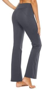 img 2 attached to 👖 Stelle Women Bootcut Yoga Pants: High Waisted Flare Work Pants with Pockets