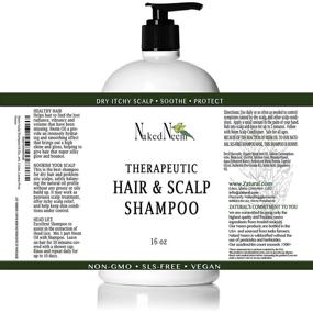 img 1 attached to Zatural - Naked Neem - Neem Shampoo for Soothing Scalp (16oz Shampoo & Conditioner)